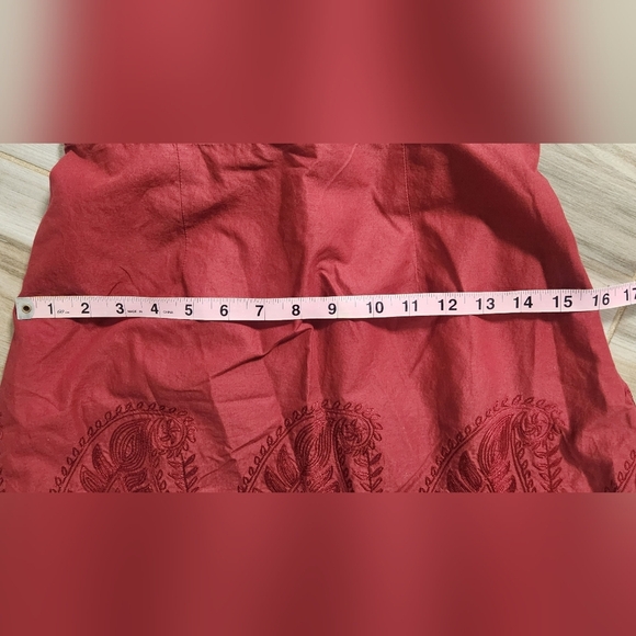 Ann Taylor Elegant Red Strapless Dress - Picture 4 of 10